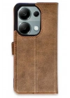 Mey İthalat®   Redmi Note 13 Pro 4G Kılıf Trend S Plus Kapaklı Kılıf - Taba
