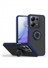 Mey İthalat®   Redmi Note 13 Pro 4G Montreal Yüzüklü Silikon Kapak - Lacivert