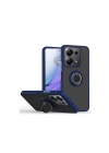Mey İthalat®   Redmi Note 13 Pro 4G Montreal Yüzüklü Silikon Kapak - Lacivert