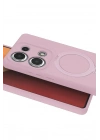 Mey İthalat®   Redmi Note 13 Pro 4G Regal Magsafe Standlı Kapak - Açık Pembe
