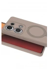 Mey İthalat®   Redmi Note 13 Pro 4G Regal Magsafe Standlı Kapak - Çöl Titanyum