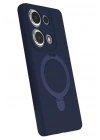 Mey İthalat®   Redmi Note 13 Pro 4G Regal Magsafe Standlı Kapak - Lacivert