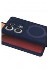 Mey İthalat®   Redmi Note 13 Pro 4G Regal Magsafe Standlı Kapak - Lacivert