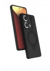 Mey İthalat®   Redmi Note 13 Pro 4G Regal Magsafe Standlı Kapak - Siyah