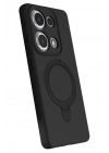 Mey İthalat®   Redmi Note 13 Pro 4G Regal Magsafe Standlı Kapak - Siyah