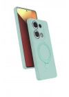 Mey İthalat®   Redmi Note 13 Pro 4G Regal Magsafe Standlı Kapak - Su Yeşili