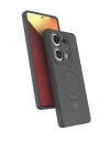 Mey İthalat®   Redmi Note 13 Pro 4G Regal Magsafe Standlı Kapak - Titan Gri