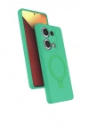 Mey İthalat®   Redmi Note 13 Pro 4G Regal Magsafe Standlı Kapak - Yeşil