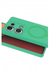 Mey İthalat®   Redmi Note 13 Pro 4G Regal Magsafe Standlı Kapak - Yeşil