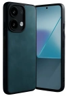 Mey İthalat®   Redmi Note 13 Pro 5G Kılıf Aras Deri Kapak - Koyu Yeşil