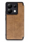 Mey İthalat®   Redmi Note 13 Pro 5G Kılıf Flip Cover - Taba