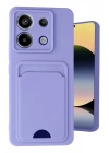 Mey İthalat®   Redmi Note 13 Pro 5G Kılıf Kelvin Kartvizitli Silikon - Lila