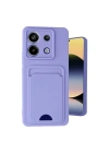 Mey İthalat®   Redmi Note 13 Pro 5G Kılıf Kelvin Kartvizitli Silikon - Lila
