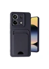 Mey İthalat®   Redmi Note 13 Pro 5G Kılıf Kelvin Kartvizitli Silikon - Siyah