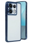 Mey İthalat®   Redmi Note 13 Pro 5G Kılıf  Lensli Silikon - Sierra Blue