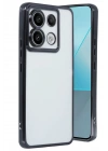 Mey İthalat®   Redmi Note 13 Pro 5G Kılıf  Lensli Silikon - Siyah