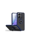 Mey İthalat®   Redmi Note 13 Pro 5G Kılıf Montreal Yüzüklü Silikon Kapak - Lacivert