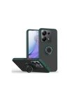 Mey İthalat®   Redmi Note 13 Pro 5G Kılıf Montreal Yüzüklü Silikon Kapak - Yeşil