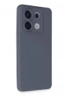 Mey İthalat®   Redmi Note 13 Pro 5G Kılıf Nano içi Kadife Silikon - Gri