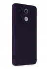 Mey İthalat®   Redmi Note 13 Pro 5G Kılıf Nano içi Kadife Silikon - Mor