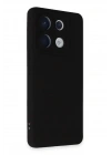 Mey İthalat®   Redmi Note 13 Pro 5G Kılıf Nano içi Kadife Silikon - Siyah