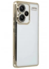 Mey İthalat®   Redmi Note 13 Pro Plus Kılıf  Lensli Silikon - Gold