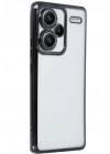 Mey İthalat®   Redmi Note 13 Pro Plus Kılıf  Lensli Silikon - Siyah