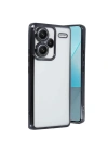 Mey İthalat®   Redmi Note 13 Pro Plus Kılıf  Lensli Silikon - Siyah