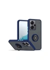 Mey İthalat®   Redmi Note 13 Pro Plus Kılıf Montreal Yüzüklü Silikon Kapak - Lacivert