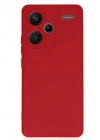 Mey İthalat®   Redmi Note 13 Pro Plus Kılıf Nano içi Kadife Silikon - Kırmızı
