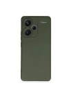 Mey İthalat®   Redmi Note 13 Pro Plus Kılıf Nano içi Kadife Silikon - Koyu Yeşil