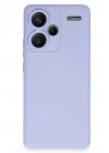 Mey İthalat®   Redmi Note 13 Pro Plus Kılıf Nano içi Kadife Silikon - Lila
