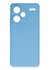 Mey İthalat®   Redmi Note 13 Pro Plus Kılıf Nano içi Kadife Silikon - Mavi