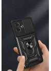 Mey İthalat®   Redmi Note 13 Pro Plus Kılıf Pars Lens Yüzüklü Silikon - Lacivert