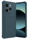 Mey İthalat®   Redmi Note 14 4G Kelvin Kartvizitli Silikon - Koyu Yeşil