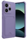 Mey İthalat®   Redmi Note 14 4G Kelvin Kartvizitli Silikon - Lila