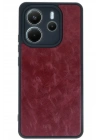 Mey İthalat®   Redmi Note 14 4G Kılıf Aras Deri Kapak - Bordo
