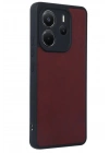 Mey İthalat®   Redmi Note 14 4G Kılıf Aras Deri Kapak - Bordo