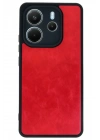 Mey İthalat®   Redmi Note 14 4G Kılıf Aras Deri Kapak - Kırmızı