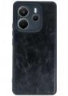Mey İthalat®   Redmi Note 14 4G Kılıf Aras Deri Kapak - Siyah
