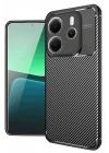 Mey İthalat®   Redmi Note 14 4G Kılıf Auto Focus Karbon Kapak - Siyah