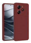 Mey İthalat®   Redmi Note 14 4G Kılıf First Silikon - Bordo