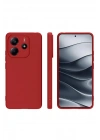 Mey İthalat®   Redmi Note 14 4G Kılıf First Silikon - Kırmızı