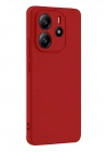 Mey İthalat®   Redmi Note 14 4G Kılıf First Silikon - Kırmızı