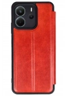 Mey İthalat®   Redmi Note 14 4G Kılıf Flip Cover - Kırmızı