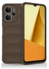 Mey İthalat®   Redmi Note 14 4G Kılıf Optimum Silikon - Kahverengi
