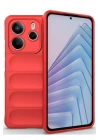 Mey İthalat®   Redmi Note 14 4G Kılıf Optimum Silikon - Kırmızı
