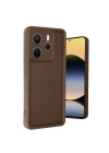 Mey İthalat®   Redmi Note 14 4G Kılıf Viera Silikon - Kahverengi