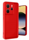 Mey İthalat®   Redmi Note 14 4G Kılıf Viera Silikon - Kırmızı