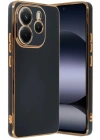 Mey İthalat®   Redmi Note 14 4G Kılıf Volet Silikon - Siyah